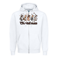 White howdy christmas Zipper Hoodie - MaliasSmallBusiness