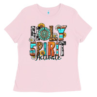 Bubblegum Pink holy spirit activate Ladies Tee - Zillion Design Studio