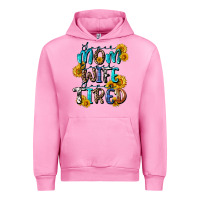 Fuchsia Pink Super mom super wife super tired Urban Hoodie - CowGirlArtShop