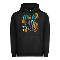 Pigment Black Super mom super wife super tired Urban Hoodie - CowGirlArtShop