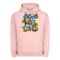 Pigment Salmon Super mom super wife super tired Urban Hoodie - CowGirlArtShop