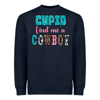 Navy cupid find me a cowboy Heavyweight Sweatshirt - AdoDesignShop