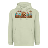 Matcha floral cockapoo Heavyweight Hoodie - Jasminsmagicworld