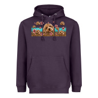 Plum floral cockapoo Heavyweight Hoodie - Jasminsmagicworld