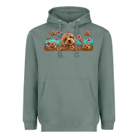 Sage floral cockapoo Heavyweight Hoodie - Jasminsmagicworld