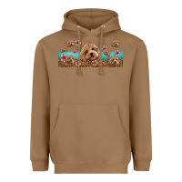 Toasted Coconut floral cockapoo Heavyweight Hoodie - Jasminsmagicworld