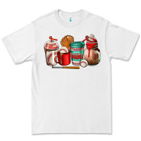 White baseball coffee cup Premium Tee - AdoDesignShop