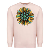 Pale Pink Gemstone Sunflower Premium Sweatshirt - Bettercallsaul
