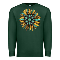 Sports Green Gemstone Sunflower Premium Sweatshirt - Bettercallsaul