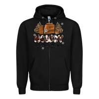Black howdy christmas Zipper Hoodie - MaliasSmallBusiness