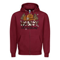 Burgundy howdy christmas Zipper Hoodie - MaliasSmallBusiness