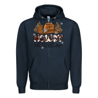 Navy howdy christmas Zipper Hoodie - MaliasSmallBusiness