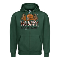 Sports Green howdy christmas Zipper Hoodie - MaliasSmallBusiness