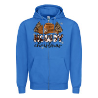 True Royal howdy christmas Zipper Hoodie - MaliasSmallBusiness