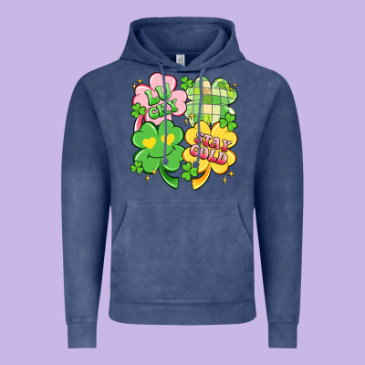 Lucky Stay Gold Vintage Hoodie Designed By Artiststas
