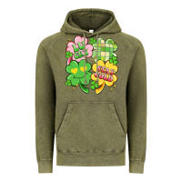 Vintage Olive lucky stay gold Vintage Hoodie - Artiststas