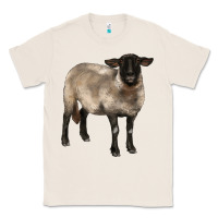 Natural suffolk ewe Classic Tee - BarkalooDesign