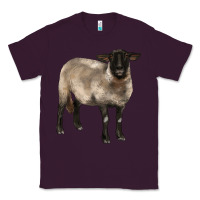 Plum suffolk ewe Classic Tee - BarkalooDesign