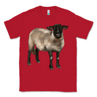 Red suffolk ewe Classic Tee - BarkalooDesign