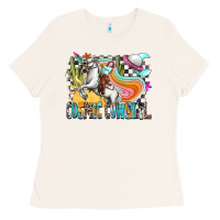 Bone cosmic cowgirl Ladies Tee - Zillion Design Studio
