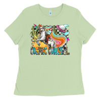 Matcha cosmic cowgirl Ladies Tee - Zillion Design Studio