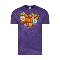 Cloud Purple pumpkin and daisies Vintage Tee - AdoDesignShop