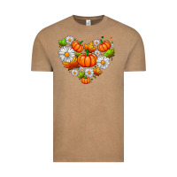 Vintage Coffee pumpkin and daisies Vintage Tee - AdoDesignShop