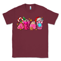 Burgundy pink christmas coffee cups Classic Tee - AdoDesignShop