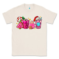 Natural pink christmas coffee cups Classic Tee - AdoDesignShop