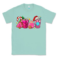 Seafoam pink christmas coffee cups Classic Tee - AdoDesignShop