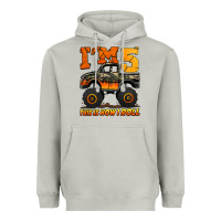 Moon Dust i'm five this is how i roll monster truck birthday Heavyweight Hoodie - Jasminsmagicworld