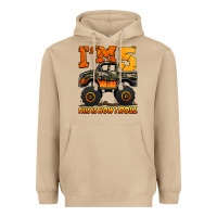 Mushroom i'm five this is how i roll monster truck birthday Heavyweight Hoodie - Jasminsmagicworld