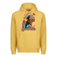 Antique Gold summer afro Premium Hoodie - NancyCooperArtShop