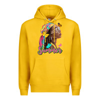 Lemon summer afro Premium Hoodie - NancyCooperArtShop