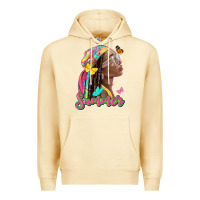 Pina Colada summer afro Premium Hoodie - NancyCooperArtShop