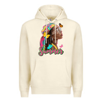 Sandshell summer afro Premium Hoodie - NancyCooperArtShop