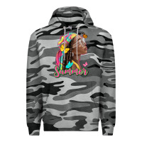 Slate Camo summer afro Premium Hoodie - NancyCooperArtShop