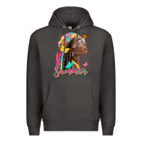 Smoke summer afro Premium Hoodie - NancyCooperArtShop