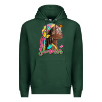 Sports Green summer afro Premium Hoodie - NancyCooperArtShop