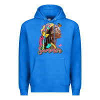 True Royal summer afro Premium Hoodie - NancyCooperArtShop