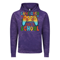 Cloud Purple game over back to school Vintage Hoodie - JahusDesignShop