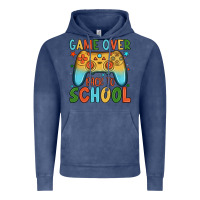 Vintage Denim game over back to school Vintage Hoodie - JahusDesignShop