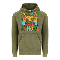 Vintage Olive game over back to school Vintage Hoodie - JahusDesignShop