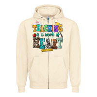 Sandshell teaching is a work of heart Zipper Hoodie - NancyCooperArtShop