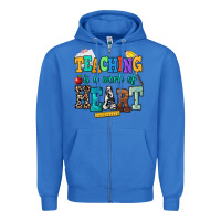 True Royal teaching is a work of heart Zipper Hoodie - NancyCooperArtShop