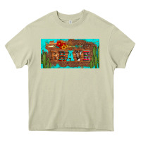 Mossy brave turquoise leopard cactus and floral arrow licanse plate Heavy Core Tee - Artiststas