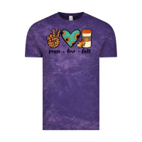 Cloud Purple peace love fall Vintage Tee - JahusDesignShop