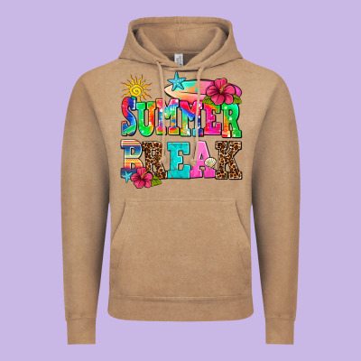 Summer Break Vintage Hoodie Designed By Adodesignshop