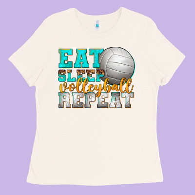 Ladies Tee eat sleep volleyball repeat