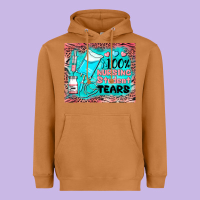 100 Nursing Student Tears Mousepad Heavyweight Hoodie Designed By Barkaloodesign